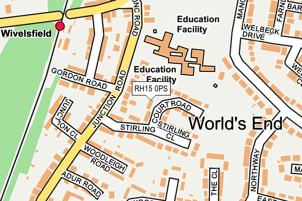 RH15 0PS map - OS OpenMap – Local (Ordnance Survey) RH15 0PS map - OS OpenMap – Local (Ordnance Survey)