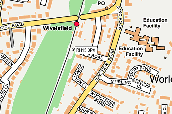 RH15 0PX map - OS OpenMap – Local (Ordnance Survey) RH15 0PX map - OS OpenMap – Local (Ordnance Survey)