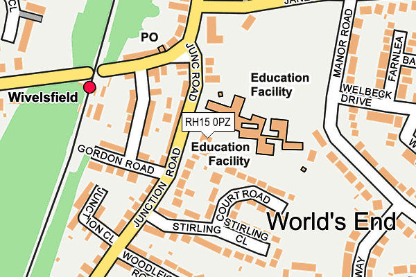 RH15 0PZ map - OS OpenMap – Local (Ordnance Survey) RH15 0PZ map - OS OpenMap – Local (Ordnance Survey)