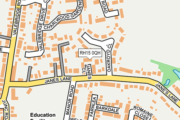 RH15 0QH map - OS OpenMap – Local (Ordnance Survey) RH15 0QH map - OS OpenMap – Local (Ordnance Survey)