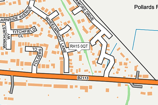 RH15 0QT map - OS OpenMap – Local (Ordnance Survey) RH15 0QT map - OS OpenMap – Local (Ordnance Survey)