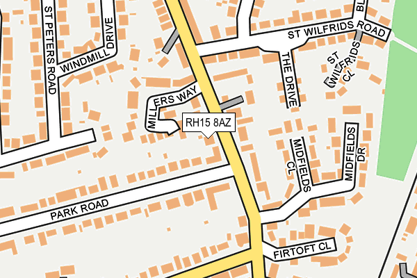 RH15 8AZ map - OS OpenMap – Local (Ordnance Survey) RH15 8AZ map - OS OpenMap – Local (Ordnance Survey)