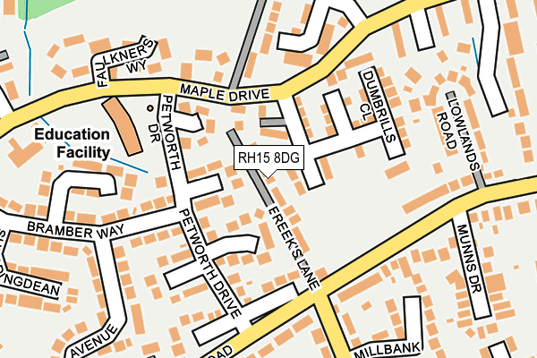 RH15 8DG map - OS OpenMap – Local (Ordnance Survey) RH15 8DG map - OS OpenMap – Local (Ordnance Survey)