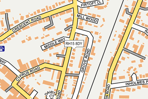 RH15 8DY map - OS OpenMap – Local (Ordnance Survey) RH15 8DY map - OS OpenMap – Local (Ordnance Survey)