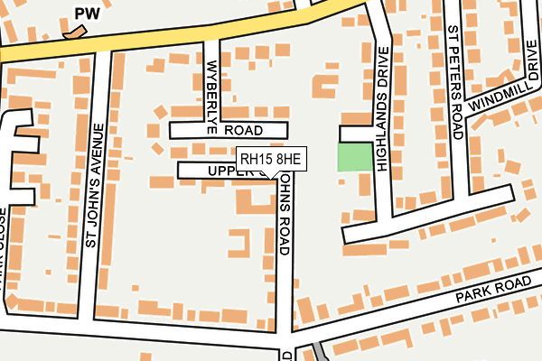 RH15 8HE map - OS OpenMap – Local (Ordnance Survey) RH15 8HE map - OS OpenMap – Local (Ordnance Survey)