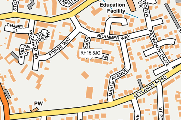 RH15 8JQ map - OS OpenMap – Local (Ordnance Survey) RH15 8JQ map - OS OpenMap – Local (Ordnance Survey)
