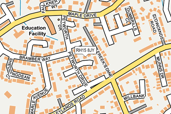 RH15 8JY map - OS OpenMap – Local (Ordnance Survey) RH15 8JY map - OS OpenMap – Local (Ordnance Survey)