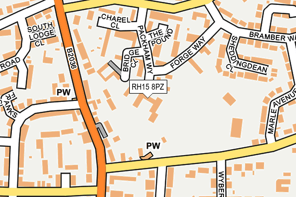 RH15 8PZ map - OS OpenMap – Local (Ordnance Survey) RH15 8PZ map - OS OpenMap – Local (Ordnance Survey)