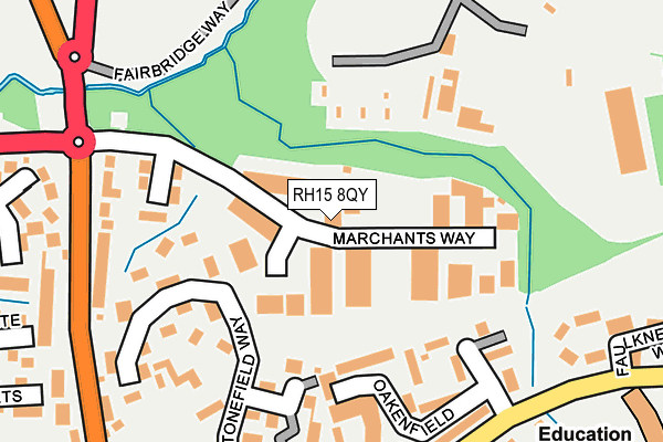 RH15 8QY map - OS OpenMap – Local (Ordnance Survey)