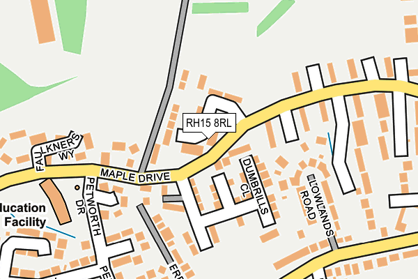 RH15 8RL map - OS OpenMap – Local (Ordnance Survey) RH15 8RL map - OS OpenMap – Local (Ordnance Survey)