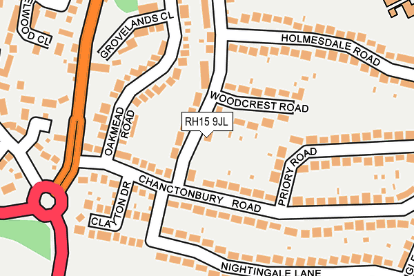 RH15 9JL map - OS OpenMap – Local (Ordnance Survey) RH15 9JL map - OS OpenMap – Local (Ordnance Survey)