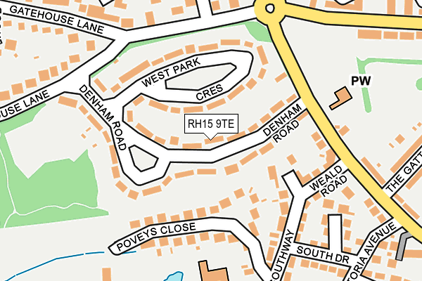 RH15 9TE map - OS OpenMap – Local (Ordnance Survey) RH15 9TE map - OS OpenMap – Local (Ordnance Survey)