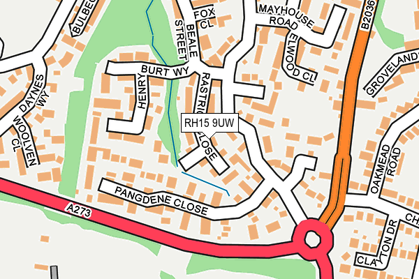 RH15 9UW map - OS OpenMap – Local (Ordnance Survey) RH15 9UW map - OS OpenMap – Local (Ordnance Survey)