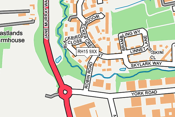 RH15 9XX map - OS OpenMap – Local (Ordnance Survey)