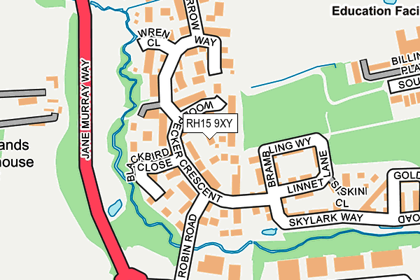 RH15 9XY map - OS OpenMap – Local (Ordnance Survey) RH15 9XY map - OS OpenMap – Local (Ordnance Survey)