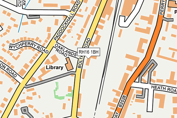RH16 1BH map - OS OpenMap – Local (Ordnance Survey) RH16 1BH map - OS OpenMap – Local (Ordnance Survey)