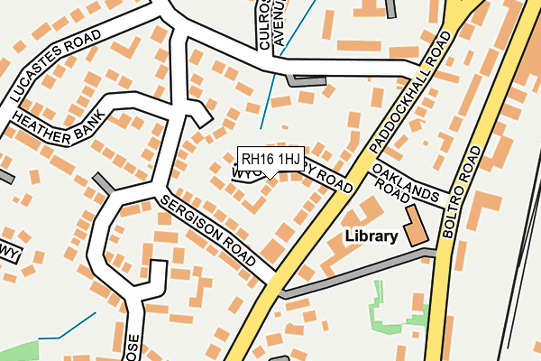 RH16 1HJ map - OS OpenMap – Local (Ordnance Survey) RH16 1HJ map - OS OpenMap – Local (Ordnance Survey)