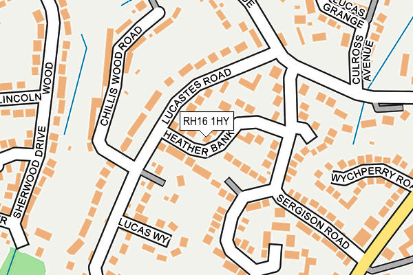 RH16 1HY map - OS OpenMap – Local (Ordnance Survey) RH16 1HY map - OS OpenMap – Local (Ordnance Survey)