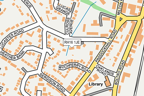 RH16 1JE map - OS OpenMap – Local (Ordnance Survey) RH16 1JE map - OS OpenMap – Local (Ordnance Survey)