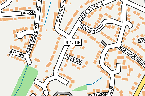 RH16 1JN map - OS OpenMap – Local (Ordnance Survey) RH16 1JN map - OS OpenMap – Local (Ordnance Survey)