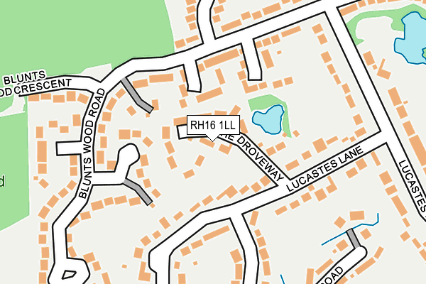 RH16 1LL map - OS OpenMap – Local (Ordnance Survey) RH16 1LL map - OS OpenMap – Local (Ordnance Survey)