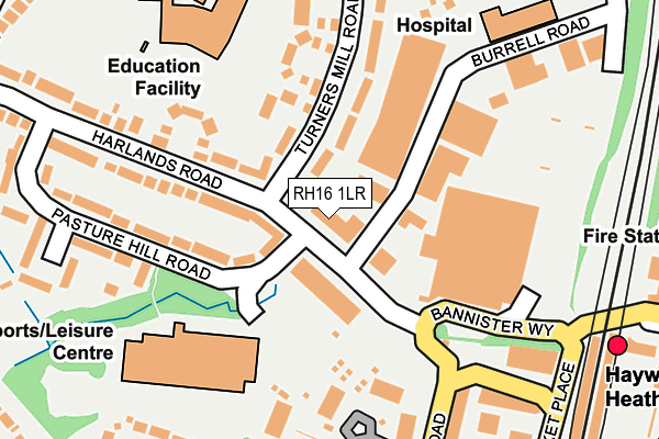 RH16 1LR map - OS OpenMap – Local (Ordnance Survey) RH16 1LR map - OS OpenMap – Local (Ordnance Survey)