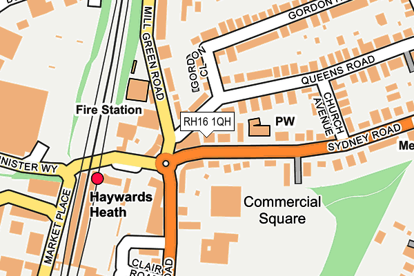 RH16 1QH map - OS OpenMap – Local (Ordnance Survey) RH16 1QH map - OS OpenMap – Local (Ordnance Survey)