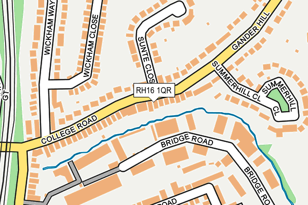 RH16 1QR map - OS OpenMap – Local (Ordnance Survey)