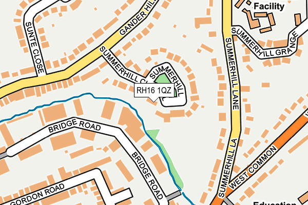 RH16 1QZ map - OS OpenMap – Local (Ordnance Survey) RH16 1QZ map - OS OpenMap – Local (Ordnance Survey)