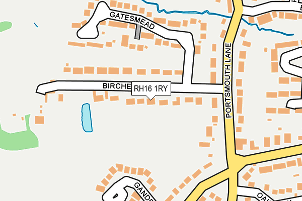 RH16 1RY map - OS OpenMap – Local (Ordnance Survey) RH16 1RY map - OS OpenMap – Local (Ordnance Survey)