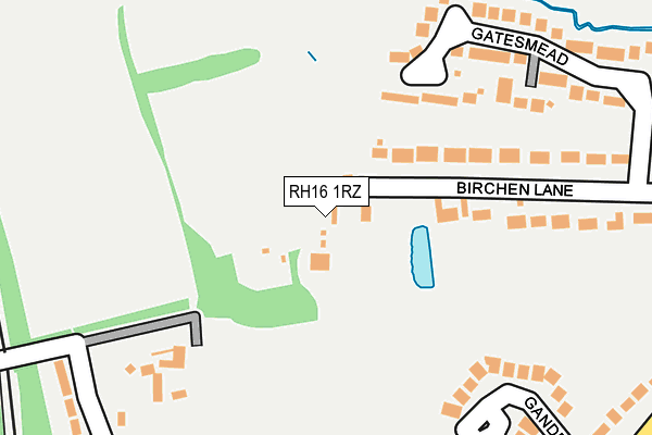 RH16 1RZ map - OS OpenMap – Local (Ordnance Survey) RH16 1RZ map - OS OpenMap – Local (Ordnance Survey)