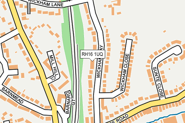 RH16 1UQ map - OS OpenMap – Local (Ordnance Survey) RH16 1UQ map - OS OpenMap – Local (Ordnance Survey)