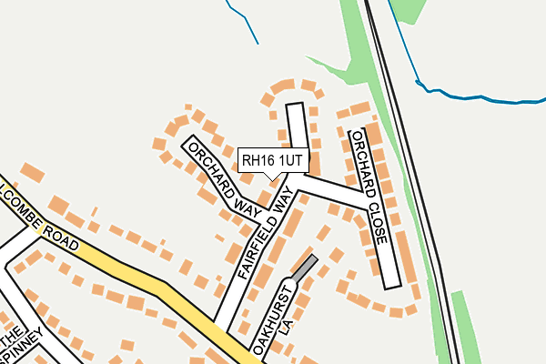 RH16 1UT map - OS OpenMap – Local (Ordnance Survey) RH16 1UT map - OS OpenMap – Local (Ordnance Survey)