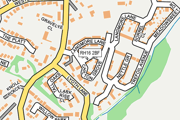 RH16 2BF map - OS OpenMap – Local (Ordnance Survey) RH16 2BF map - OS OpenMap – Local (Ordnance Survey)