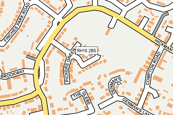 RH16 2BS map - OS OpenMap – Local (Ordnance Survey) RH16 2BS map - OS OpenMap – Local (Ordnance Survey)
