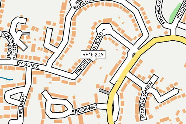 RH16 2DA map - OS OpenMap – Local (Ordnance Survey) RH16 2DA map - OS OpenMap – Local (Ordnance Survey)