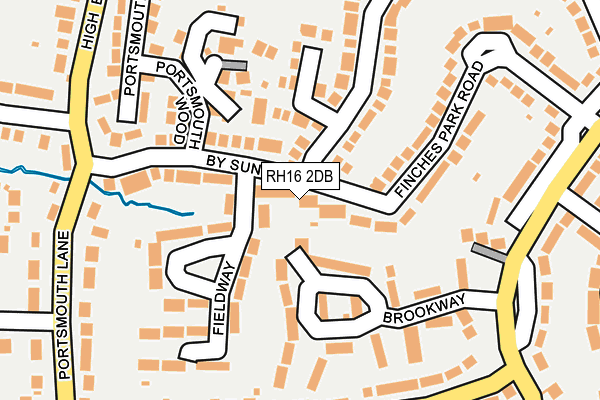 RH16 2DB map - OS OpenMap – Local (Ordnance Survey) RH16 2DB map - OS OpenMap – Local (Ordnance Survey)
