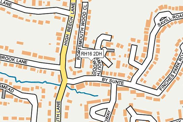 RH16 2DH map - OS OpenMap – Local (Ordnance Survey) RH16 2DH map - OS OpenMap – Local (Ordnance Survey)