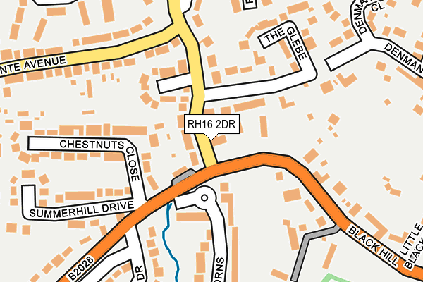 RH16 2DR map - OS OpenMap – Local (Ordnance Survey) RH16 2DR map - OS OpenMap – Local (Ordnance Survey)