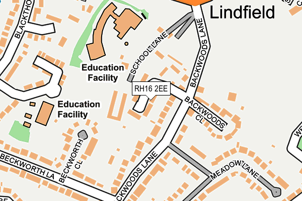 RH16 2EE map - OS OpenMap – Local (Ordnance Survey) RH16 2EE map - OS OpenMap – Local (Ordnance Survey)