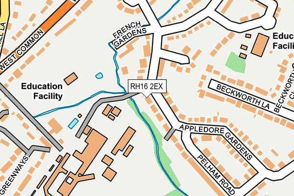 RH16 2EX map - OS OpenMap – Local (Ordnance Survey) RH16 2EX map - OS OpenMap – Local (Ordnance Survey)