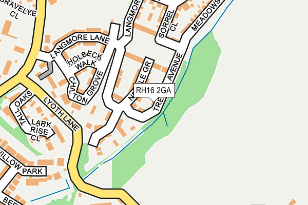 RH16 2GA map - OS OpenMap – Local (Ordnance Survey) RH16 2GA map - OS OpenMap – Local (Ordnance Survey)