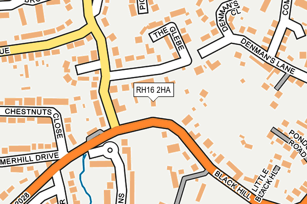 RH16 2HA map - OS OpenMap – Local (Ordnance Survey) RH16 2HA map - OS OpenMap – Local (Ordnance Survey)