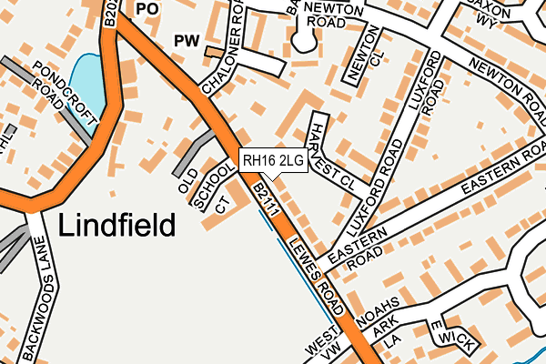 RH16 2LG map - OS OpenMap – Local (Ordnance Survey) RH16 2LG map - OS OpenMap – Local (Ordnance Survey)