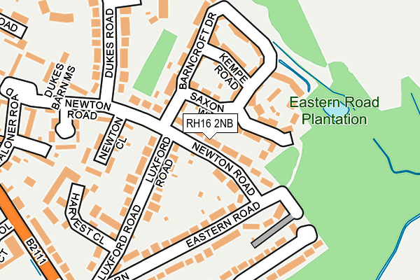 RH16 2NB map - OS OpenMap – Local (Ordnance Survey) RH16 2NB map - OS OpenMap – Local (Ordnance Survey)
