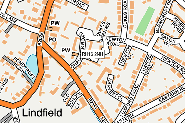 RH16 2NH map - OS OpenMap – Local (Ordnance Survey) RH16 2NH map - OS OpenMap – Local (Ordnance Survey)