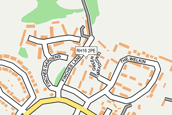 RH16 2PE map - OS OpenMap – Local (Ordnance Survey) RH16 2PE map - OS OpenMap – Local (Ordnance Survey)
