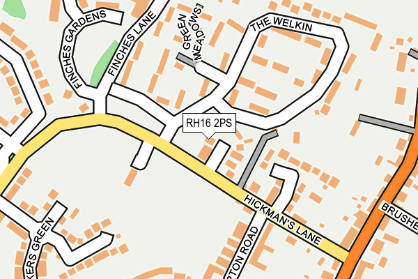 RH16 2PS map - OS OpenMap – Local (Ordnance Survey) RH16 2PS map - OS OpenMap – Local (Ordnance Survey)