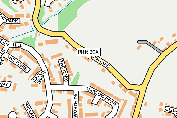 RH16 2QA map - OS OpenMap – Local (Ordnance Survey) RH16 2QA map - OS OpenMap – Local (Ordnance Survey)