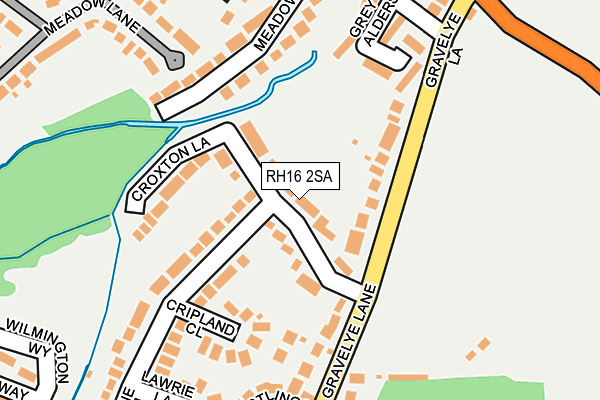 RH16 2SA map - OS OpenMap – Local (Ordnance Survey) RH16 2SA map - OS OpenMap – Local (Ordnance Survey)